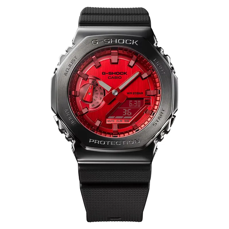 Casio G-Shock GM-2100B-4A Red Dial Men's Watch